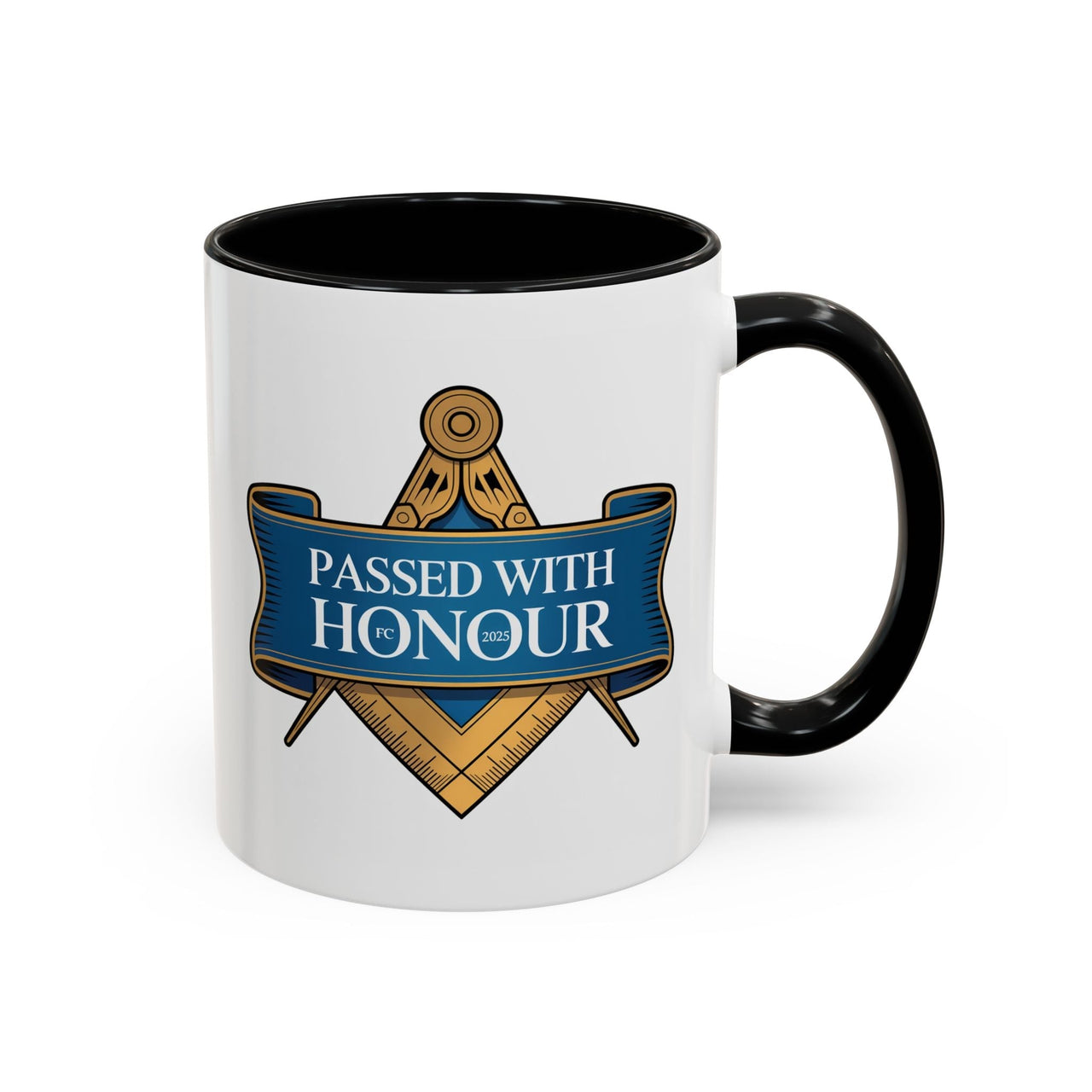 Premium Ready to Go Freemason Design | Fellowcraft | Passed with Honour 2025 - Masonic Mugs