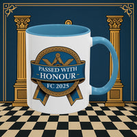 Premium Ready to Go Freemason Design | Fellowcraft | Passed with Honour 2025 - Masonic Mugs