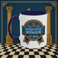 Premium Ready to Go Freemason Design | Fellowcraft | Passed with Honour 2025 - Masonic Mugs