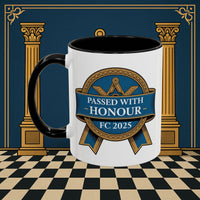 Premium Ready to Go Freemason Design | Fellowcraft | Passed with Honour 2025 - Masonic Mugs