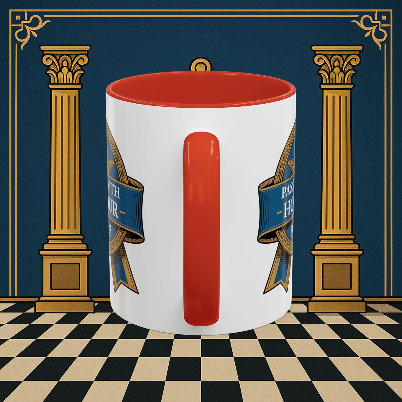 Premium Ready to Go Freemason Design | Fellowcraft | Passed with Honour 2025 - Masonic Mugs