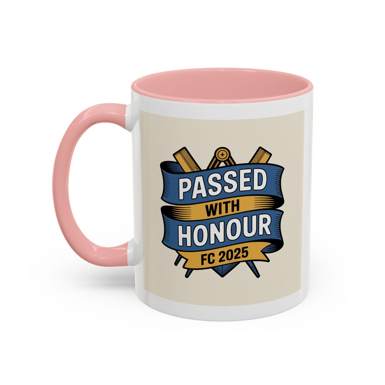 Premium Ready to Go Freemason Design | Fellowcraft | Passed with Honour 2025 - Masonic Mugs
