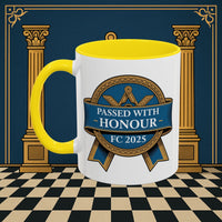 Premium Ready to Go Freemason Design | Fellowcraft | Passed with Honour 2025 - Masonic Mugs