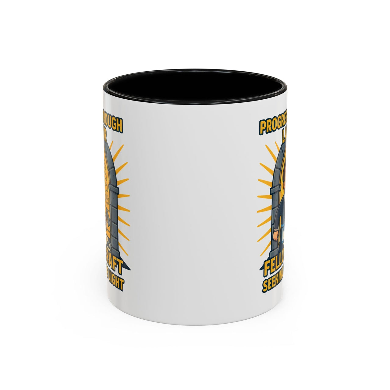 Premium Ready to Go Freemason Design | Fellowcraft | Progress through Labour - Masonic Mugs