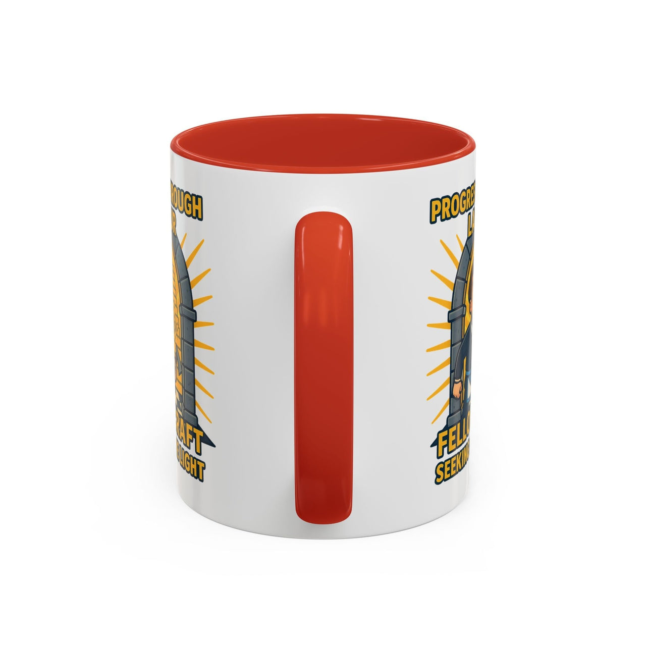 Premium Ready to Go Freemason Design | Fellowcraft | Progress through Labour - Masonic Mugs