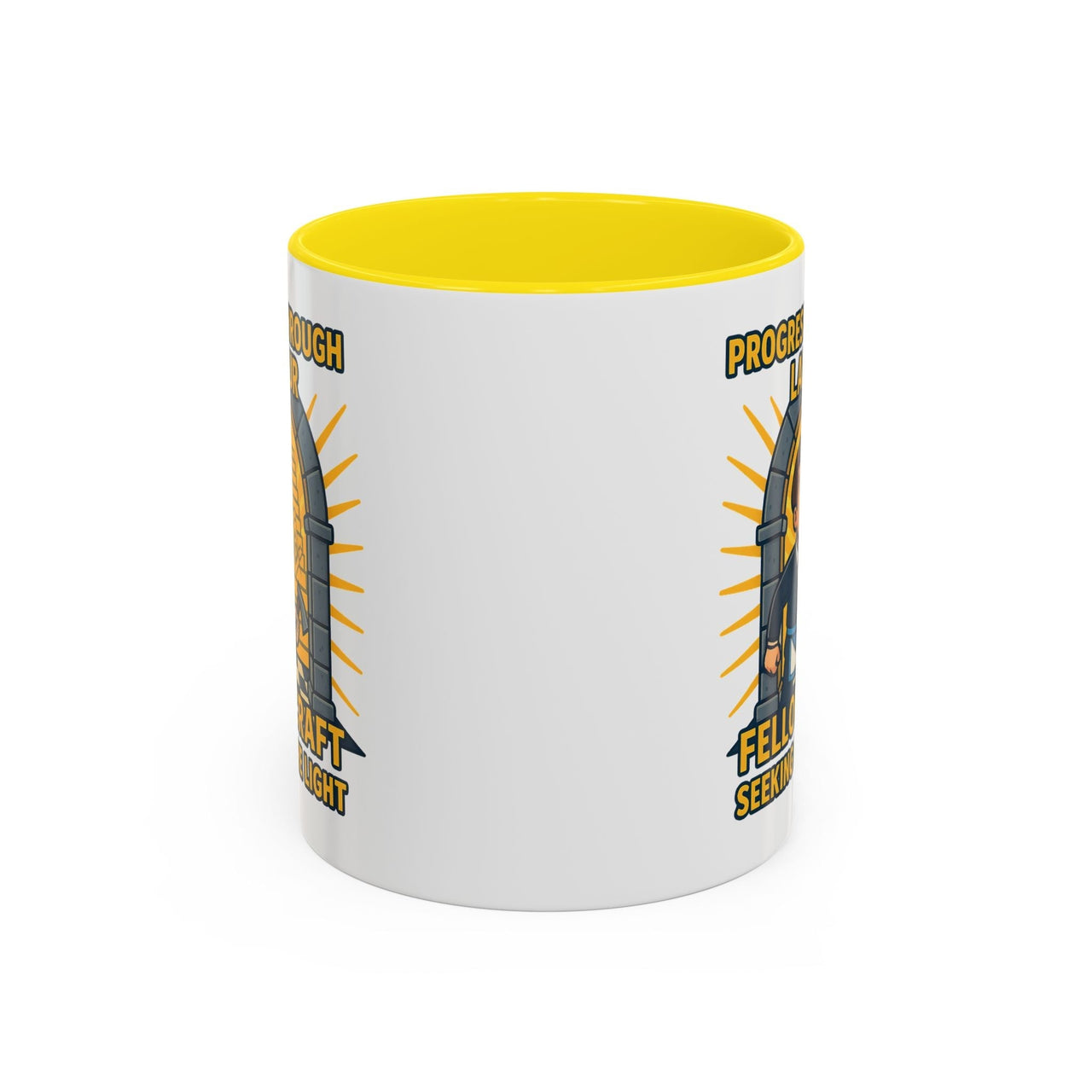 Premium Ready to Go Freemason Design | Fellowcraft | Progress through Labour - Masonic Mugs