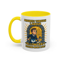 Premium Ready to Go Freemason Design | Fellowcraft | Progress through Labour - Masonic Mugs