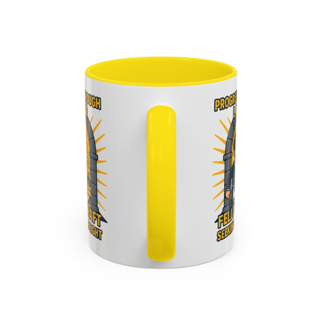 Premium Ready to Go Freemason Design | Fellowcraft | Progress through Labour - Masonic Mugs
