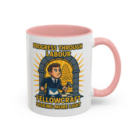 Premium Ready to Go Freemason Design | Fellowcraft | Progress through Labour - Masonic Mugs