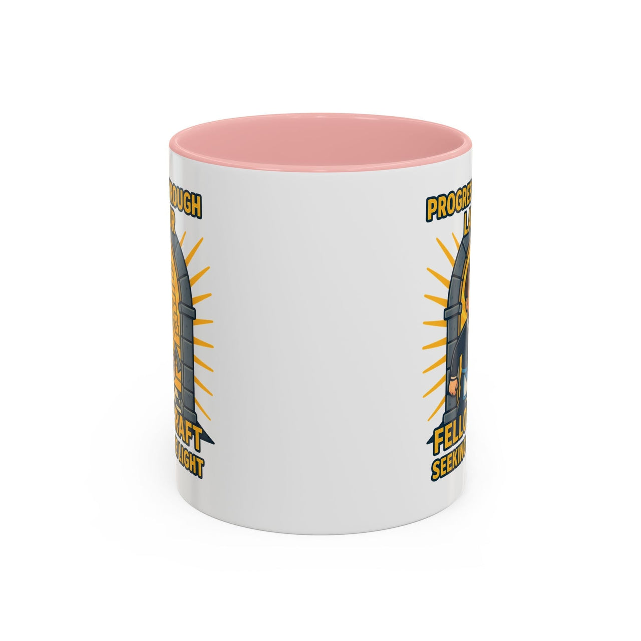 Premium Ready to Go Freemason Design | Fellowcraft | Progress through Labour - Masonic Mugs