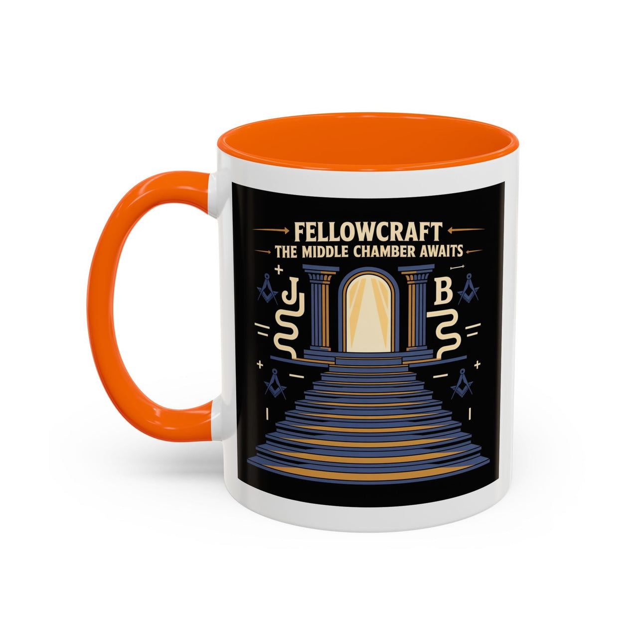 Premium Ready to Go Freemason Design | Fellowcraft | The middle chamber awaits - Masonic Mugs