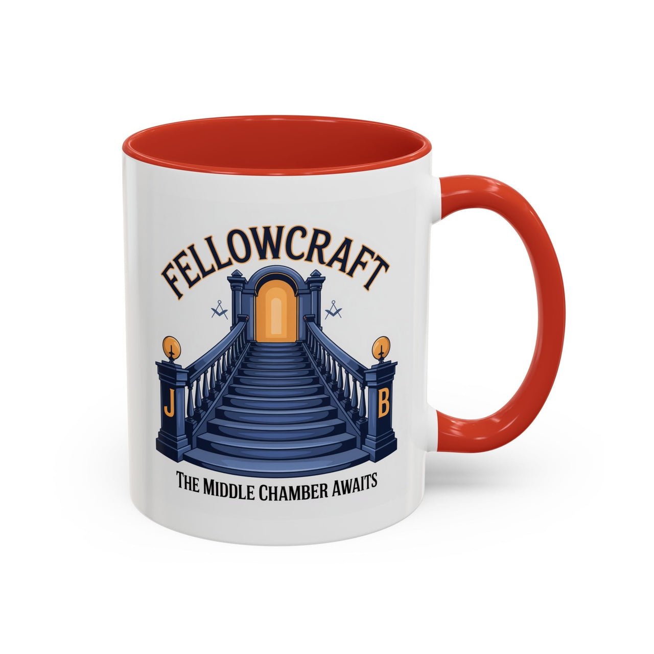Premium Ready to Go Freemason Design | Fellowcraft | The Middle Chamber Awaits - Masonic Mugs