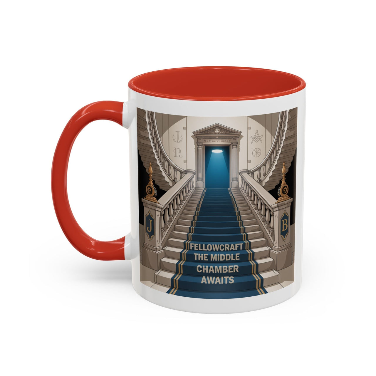 Premium Ready to Go Freemason Design | Fellowcraft | The Middle Chamber Awaits - Masonic Mugs