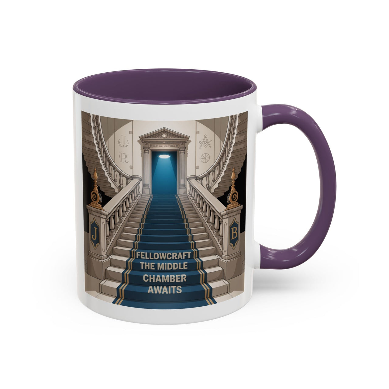 Premium Ready to Go Freemason Design | Fellowcraft | The Middle Chamber Awaits - Masonic Mugs