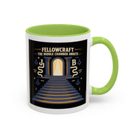 Premium Ready to Go Freemason Design | Fellowcraft | The middle chamber awaits - Masonic Mugs