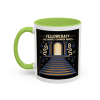Premium Ready to Go Freemason Design | Fellowcraft | The middle chamber awaits - Masonic Mugs