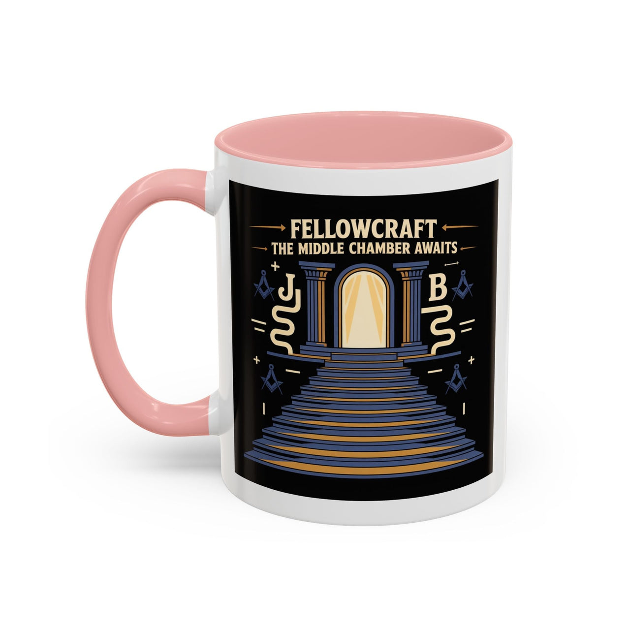 Premium Ready to Go Freemason Design | Fellowcraft | The middle chamber awaits - Masonic Mugs