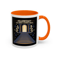 Premium Ready to Go Freemason Design | Fellowcraft | The middle chamber awaits - Masonic Mugs