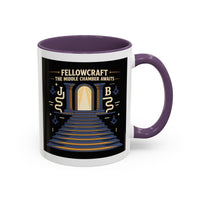 Premium Ready to Go Freemason Design | Fellowcraft | The middle chamber awaits - Masonic Mugs