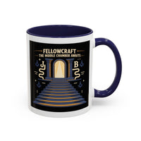 Premium Ready to Go Freemason Design | Fellowcraft | The middle chamber awaits - Masonic Mugs
