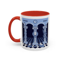Premium Ready to Go Freemason Design | Fellowcraft | Wisdom and Beauty - Masonic Mugs