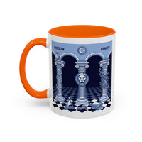 Premium Ready to Go Freemason Design | Fellowcraft | Wisdom and Beauty - Masonic Mugs