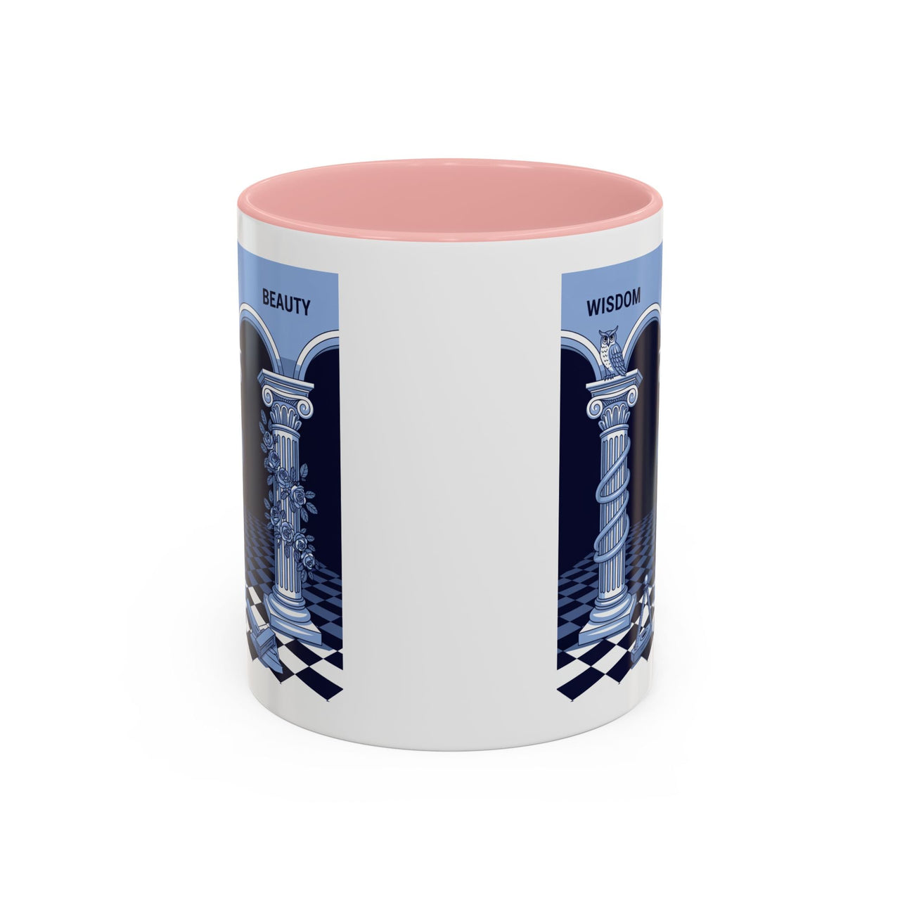 Premium Ready to Go Freemason Design | Fellowcraft | Wisdom and Beauty - Masonic Mugs