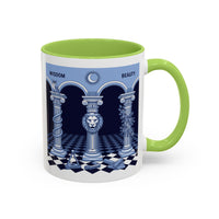 Premium Ready to Go Freemason Design | Fellowcraft | Wisdom and Beauty - Masonic Mugs