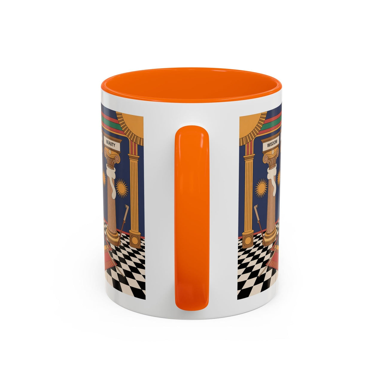 Premium Ready to Go Freemason Design | Fellowcraft | Wisdom Strength Beauty - Masonic Mugs