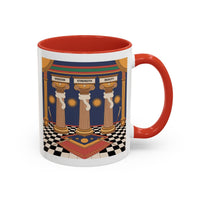 Premium Ready to Go Freemason Design | Fellowcraft | Wisdom Strength Beauty - Masonic Mugs