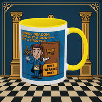 Premium Ready to Go Freemason Design | Gateway to Brotherhood: Masonic Junior Deacon's Journey, Junior Deacon - Masonic Mugs