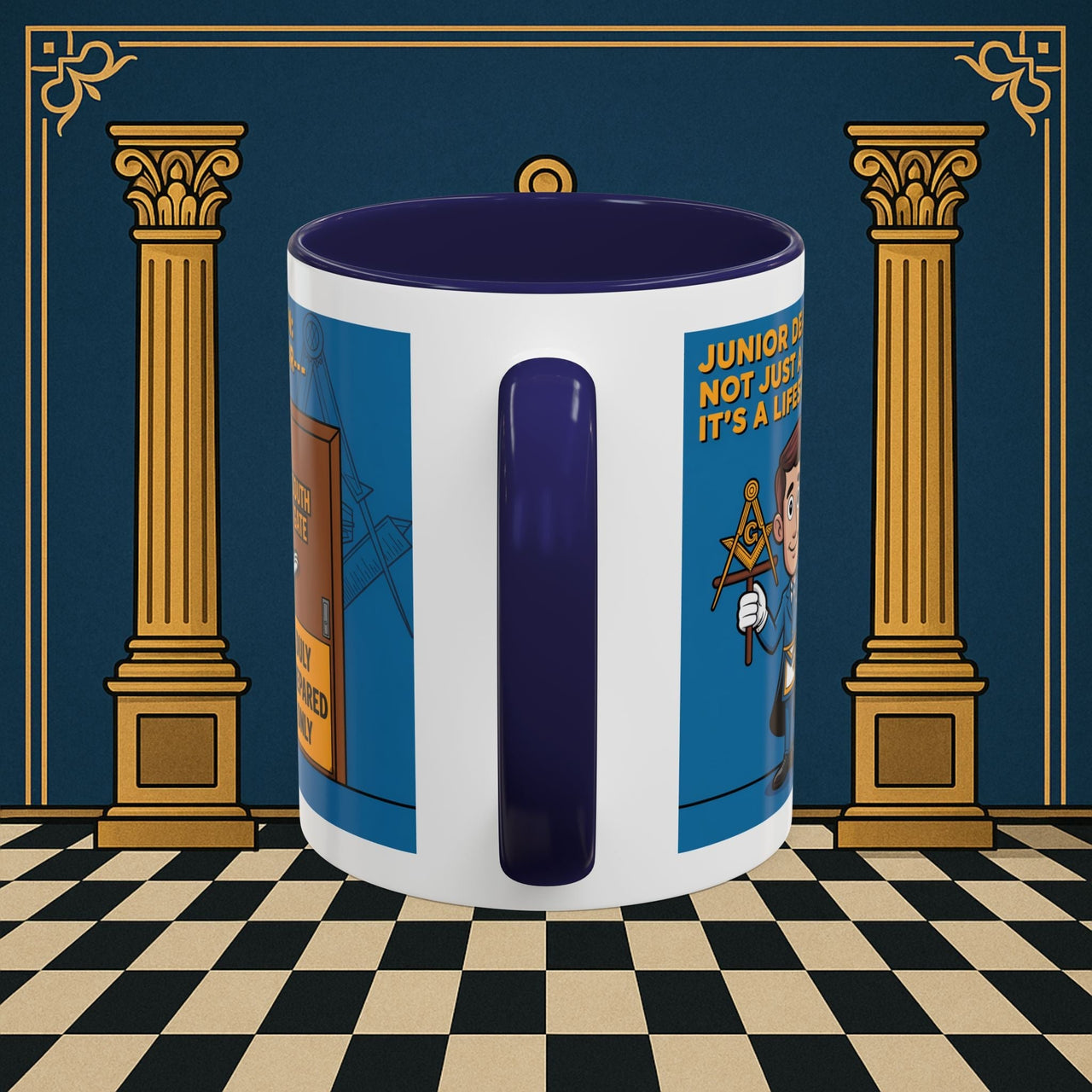 Premium Ready to Go Freemason Design | Gateway to Brotherhood: Masonic Junior Deacon's Journey, Junior Deacon - Masonic Mugs