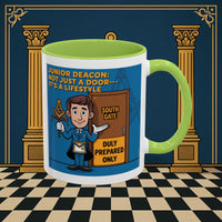 Premium Ready to Go Freemason Design | Gateway to Brotherhood: Masonic Junior Deacon's Journey, Junior Deacon - Masonic Mugs
