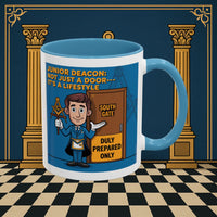 Premium Ready to Go Freemason Design | Gateway to Brotherhood: Masonic Junior Deacon's Journey, Junior Deacon - Masonic Mugs