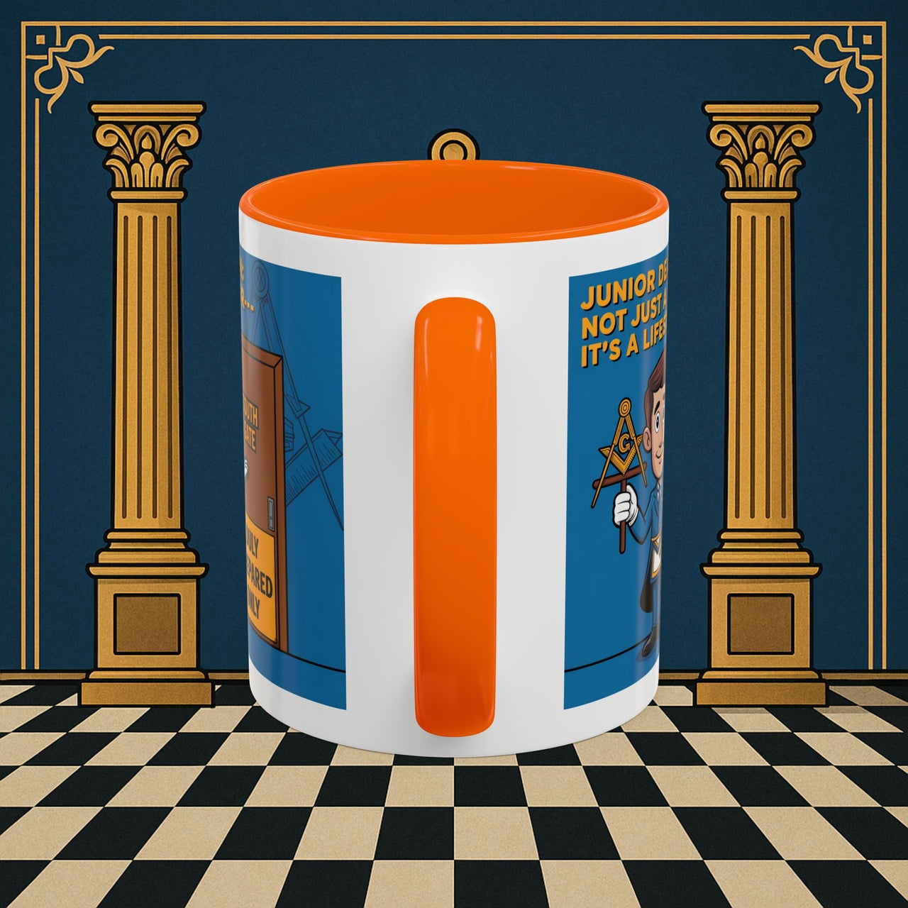 Premium Ready to Go Freemason Design | Gateway to Brotherhood: Masonic Junior Deacon's Journey, Junior Deacon - Masonic Mugs