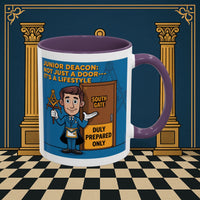 Premium Ready to Go Freemason Design | Gateway to Brotherhood: Masonic Junior Deacon's Journey, Junior Deacon - Masonic Mugs