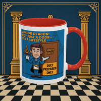 Premium Ready to Go Freemason Design | Gateway to Brotherhood: Masonic Junior Deacon's Journey, Junior Deacon - Masonic Mugs