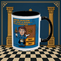Premium Ready to Go Freemason Design | Gateway to Brotherhood: Masonic Junior Deacon's Journey, Junior Deacon - Masonic Mugs