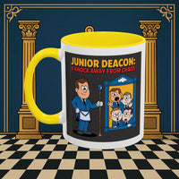 Premium Ready to Go Freemason Design | Junior Deacon: A Fraternal Threshold of Order, Visual Satire in Institutional Hierarchy | Junior Deacon - Masonic Mugs