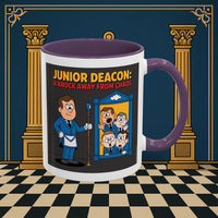 Premium Ready to Go Freemason Design | Junior Deacon: A Fraternal Threshold of Order, Visual Satire in Institutional Hierarchy | Junior Deacon - Masonic Mugs