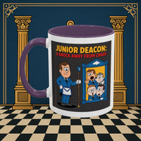Premium Ready to Go Freemason Design | Junior Deacon: A Fraternal Threshold of Order, Visual Satire in Institutional Hierarchy | Junior Deacon - Masonic Mugs