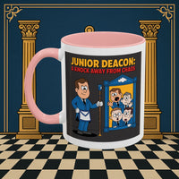Premium Ready to Go Freemason Design | Junior Deacon: A Fraternal Threshold of Order, Visual Satire in Institutional Hierarchy | Junior Deacon - Masonic Mugs