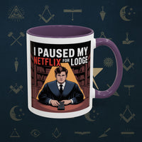 Premium Ready to Go Freemason Design Lodge Humor Coffee Mug | Perfect Gift for Masons, Netflix Lovers, Rituals, Lodge Events, Collectible Mug - Masonic Mugs
