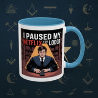 Premium Ready to Go Freemason Design Lodge Humor Coffee Mug | Perfect Gift for Masons, Netflix Lovers, Rituals, Lodge Events, Collectible Mug - Masonic Mugs