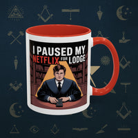 Premium Ready to Go Freemason Design Lodge Humor Coffee Mug | Perfect Gift for Masons, Netflix Lovers, Rituals, Lodge Events, Collectible Mug - Masonic Mugs