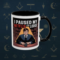 Premium Ready to Go Freemason Design Lodge Humor Coffee Mug | Perfect Gift for Masons, Netflix Lovers, Rituals, Lodge Events, Collectible Mug - Masonic Mugs