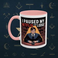 Premium Ready to Go Freemason Design Lodge Humor Coffee Mug | Perfect Gift for Masons, Netflix Lovers, Rituals, Lodge Events, Collectible Mug - Masonic Mugs