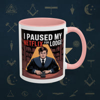 Premium Ready to Go Freemason Design Lodge Humor Coffee Mug | Perfect Gift for Masons, Netflix Lovers, Rituals, Lodge Events, Collectible Mug - Masonic Mugs