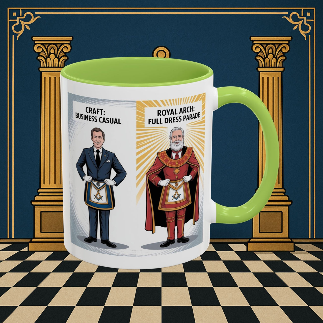 Premium Ready to Go Freemason Design | Masonic Dress Code Decoded | Royal Arch - Masonic Mugs