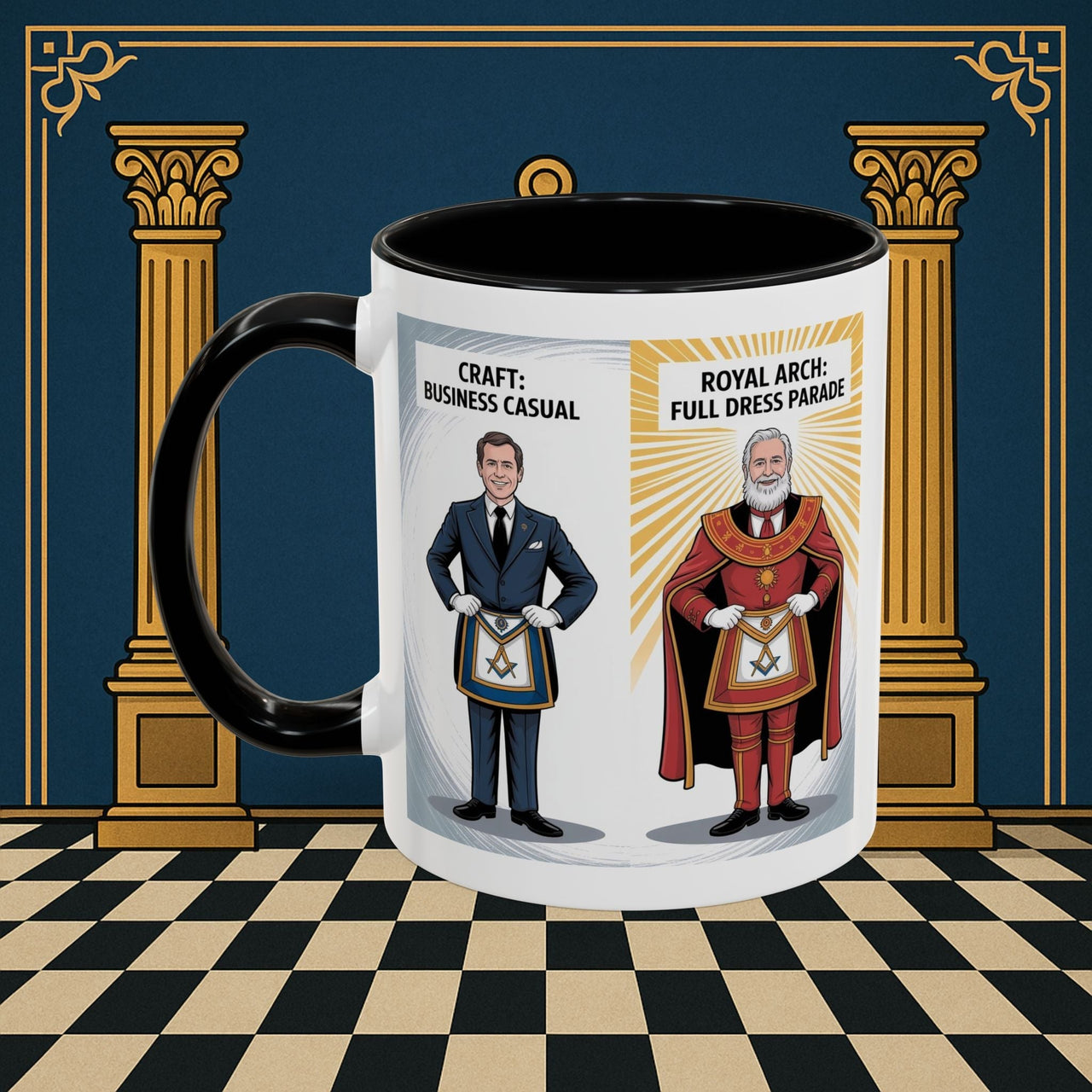 Premium Ready to Go Freemason Design | Masonic Dress Code Decoded | Royal Arch - Masonic Mugs